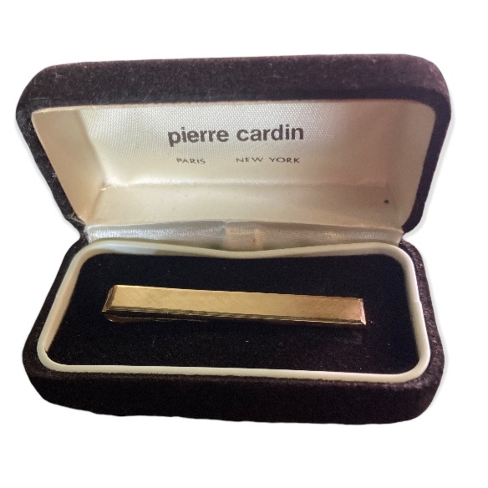 Vintage Pierre Cardin Gold Tone Tie Bar